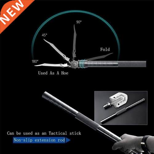 Multi-function Folding Shovel Military Spade Hoe 67cm Outdoo