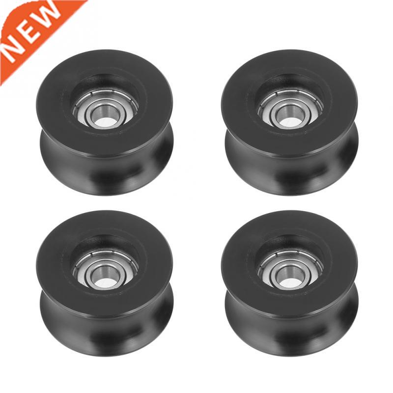 4pcs Black 0840UU U Type U-Groove Pulley Roller Guide Wheel