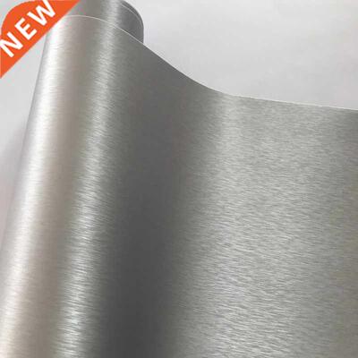 50cmx300cm Silver Brushed Aluminum Vinyl Wrap With Air Relea