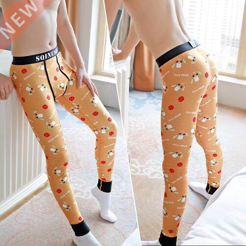 Mens Underwear Spring Autumn Ice Silk Printing Cute Dog 2021
