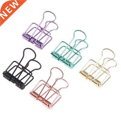 Colorful Hollowed Out Design Binder Clip For Oce School P