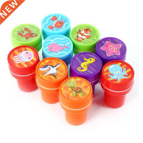 10 PCs Assorted Sea Animals Stamps Kids Party Favors Event S