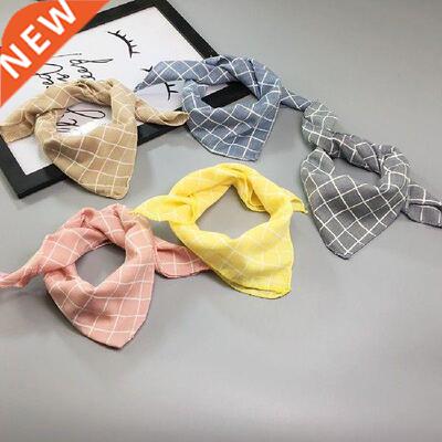 Fashion Plaid Dots Style Winter Pet Bandanas Cotton