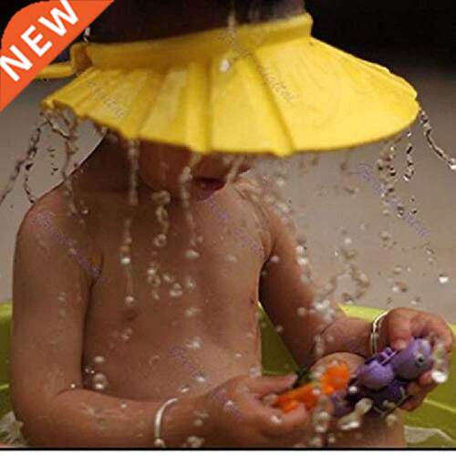 New Adjustable Baby Bath Cap EVA Visor Safe Shampoo Shower