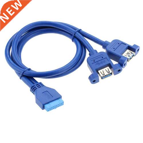 USB.0 20Pin Cable Extension Cable Dual M with Ear Exte