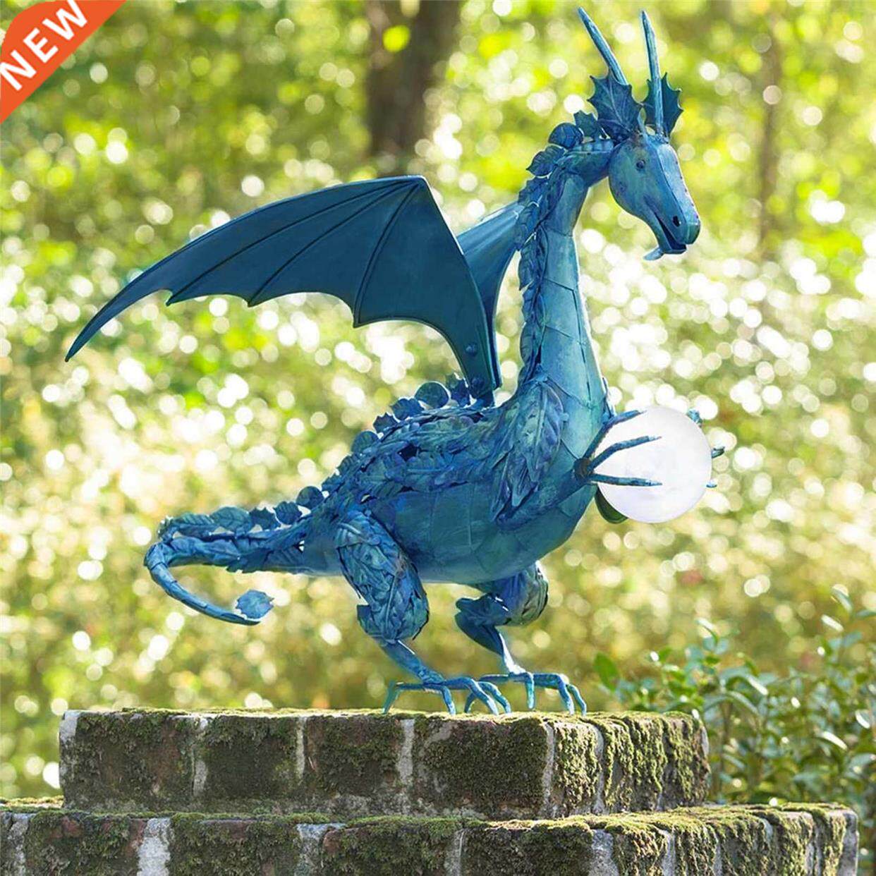 Garden Statue Dragon Shaped Figurine Resin Sculpture图片