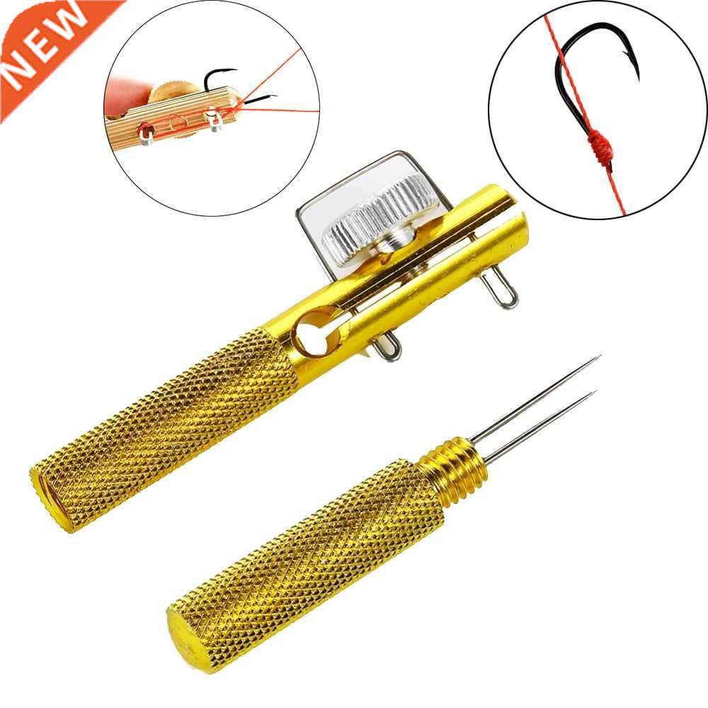 full metal fishing hook knotting tool & tie hook loop ma