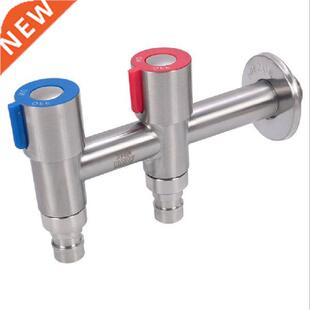 G1/2 New 304 ainless eel Double Outlet Faucet Washing