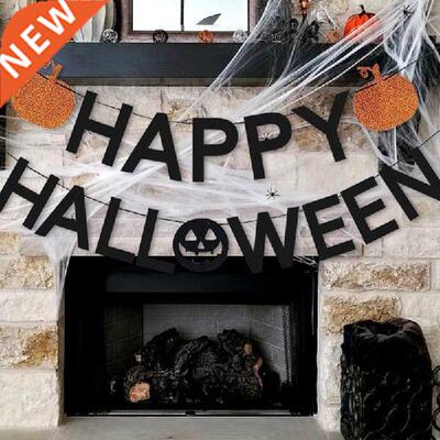 3pcs/set Halloween Decoration Horror Pumin Bunting Flag