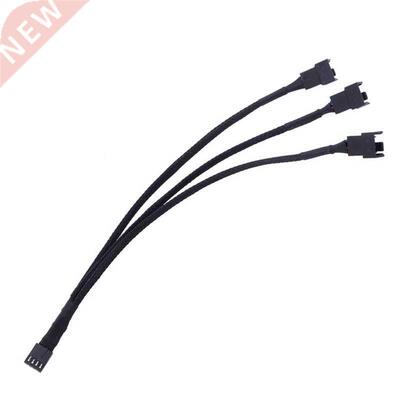 High Quality 4 Pin PWM Fan Cable 1 To 3 Ways 1PC Splitter Bl