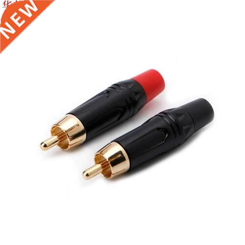 5.5mm RCA Male Connector Gold Plating Audio Adapter Speaker