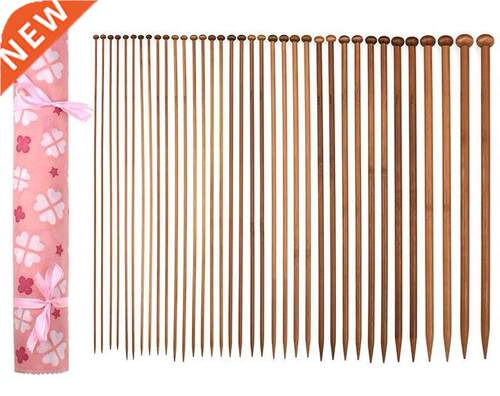 6-Pack Bamboo Knitting Needles Kit Beginner Professional S