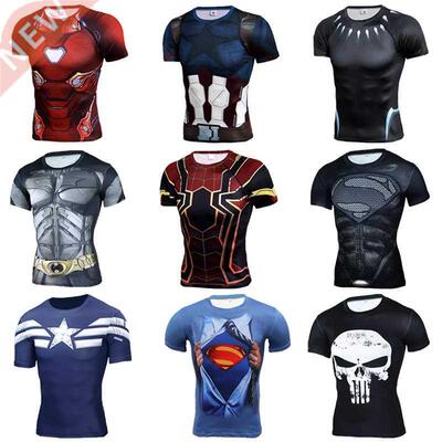 Marvel 3D Kids Tshirts Anime Spiderman Compression Shirt Fit