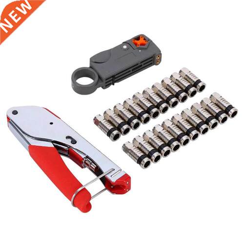 Coaxial Cable Manual Crimping Tool Set Kit For F Connector R