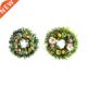 front Door Decorated Easter Artificial for with Eggs Wreath