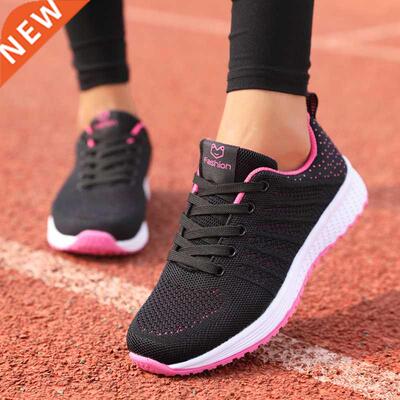 ZHENZU 2022 New Feminino Fashion Running Black Sport Shoes F