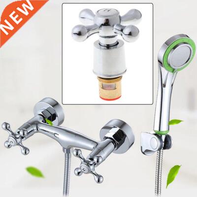 1Set Copper Cross Handle Bath Sink Faucet Handle for Kitchen