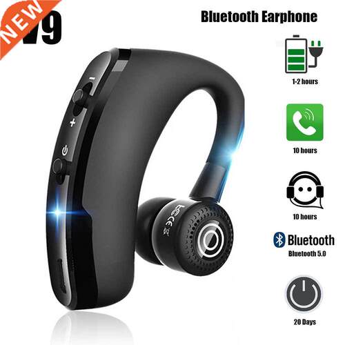 Headphone V9 Bluetooth-compatible Earphone Hands-free Wirele