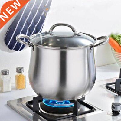 Thickened bottom stainless steel soup pot with double