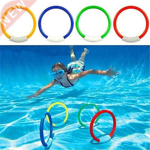 4 Pcs/Pack Child Kid Swimming Pool Underwater Diving Rings