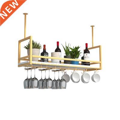 Iron bar hanger upside down wine cup rack hanging wine rack