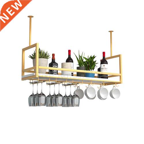Iron bar hanger upside down wine cup rack hanging wine rack