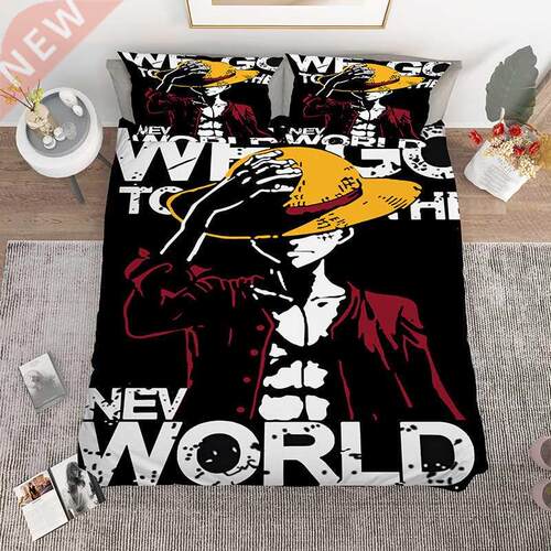 Japanese Anime Cartoon One Pieced edding Set Luffy Pillow C