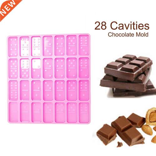 28 Girds Dominoes Chocolate Molds 28 Cavities Silicone