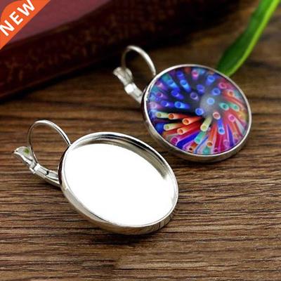 20mm 10pcs Rhodium Color plated French Lever Back Earrings