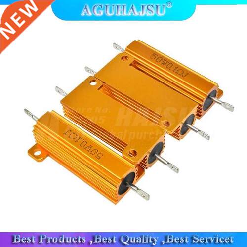 50W Aluminum Power Metal Shell Case Wirewound Resistor 0.01