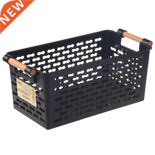 Plastic Desktop Storage Basket Rectangular Bathroom Portable