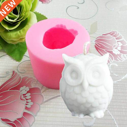 3D  Silicone Fondant Owl Mold Cake Mould Cupcake Cartoon