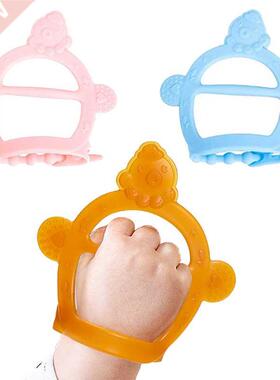 Baby Molar Stick Toy Silicone Teether Soft Anti-Eating Hand