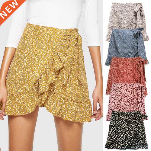 Woman skirts leopard harajuku outfit mini skirt tall waist f