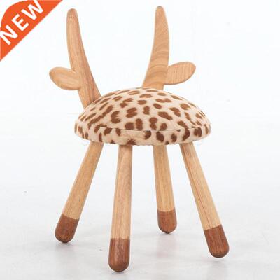 Nordic solid wood creative stool child stool designer
