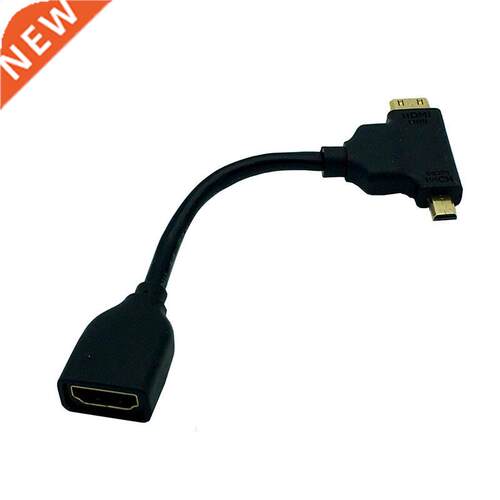 HDMI Female to Micro HDMI Male/Mini HDMI Male cable 10CM