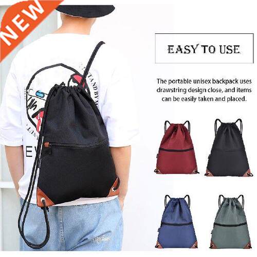 Drawstring Backpack Waterproof Portable Outdoor Fitness