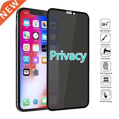 Black Private Screen Protector iPhone X XS MAX XR Antispy T