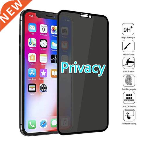 Black Private Screen Protector iPhone X XS MAX XR Antispy T