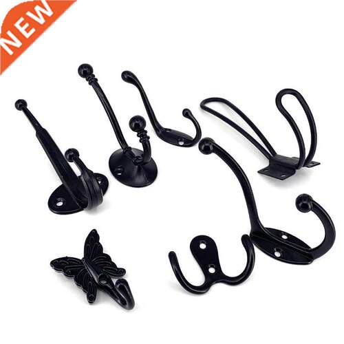 1PC Black Wall Door Coat Hook clothes Robe Hanger hat Hanger