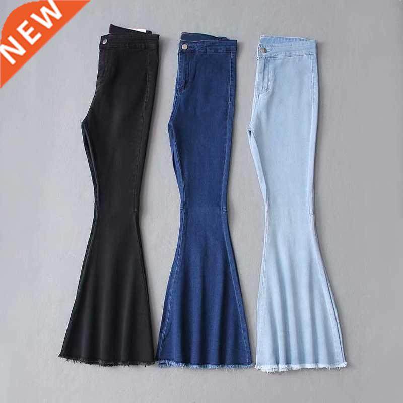 womens pants 2021 new summer traf high waist jeans mom stre