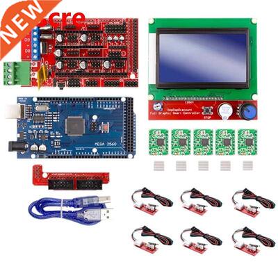 3D Printer 12864 LCD Display+MEGA2560 Main Control+Ramps1.4