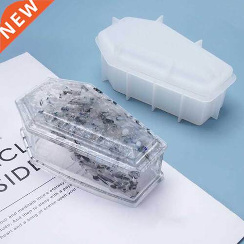 Halloween Coffin Storage Box Mirror Silicone Mould