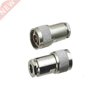 1pc N Male Plug Connector Clamp RG5 RG6 5D-FB LMR300 Cable