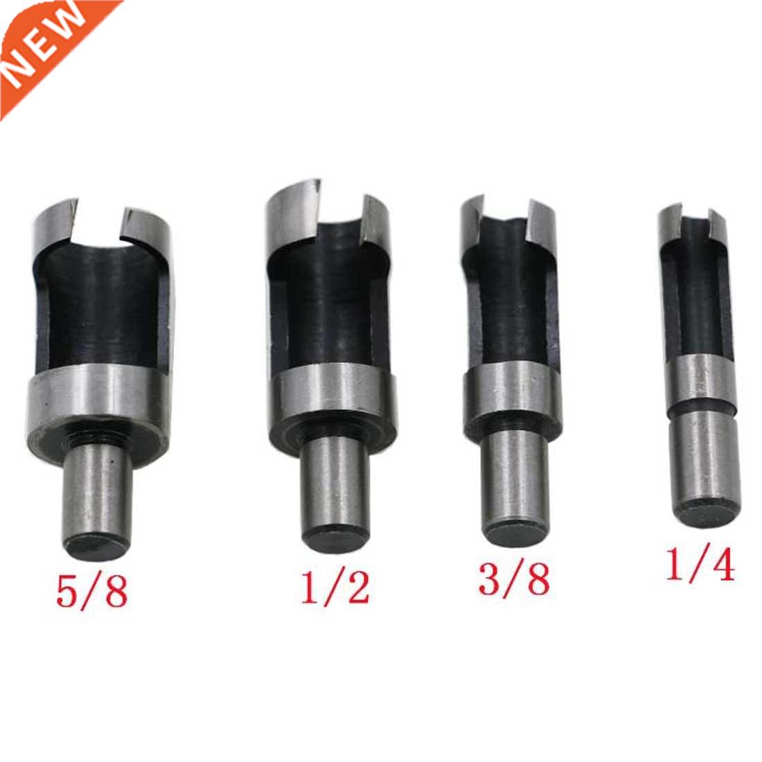 4pcs Carpenter Woodworker Hole Plug Cutter Cutting Power Too