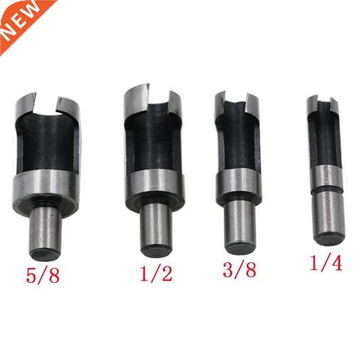 4pcs Carpenter Woodworker Hole Plug Cutter Cutting Power Too