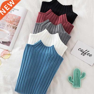 Croysier Pullover Ribbed Knitted Sweater Autumn Winter Cloth