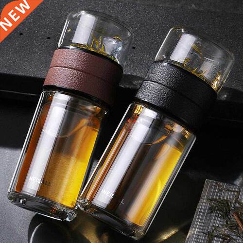 New 1Pc 520ml High Borosilicate Tea Separation Double
