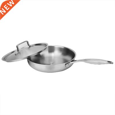 04/40 Stainless Steel Three Layer Flat Non-stick Frying