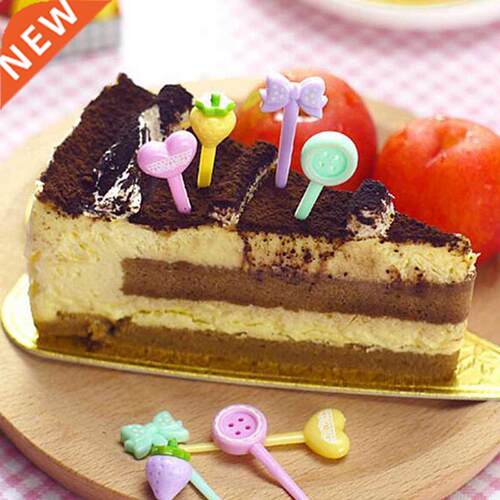 8pcs kawaii Food Picks Kid Snack Dessert Food Fruit Forks
